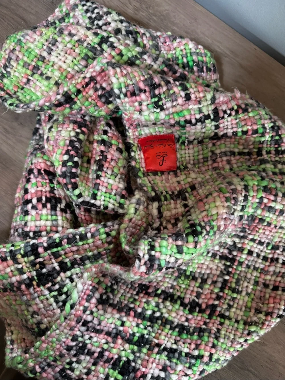 Anthropologie Multicolor Woven Scarf Limited Edition Lotte